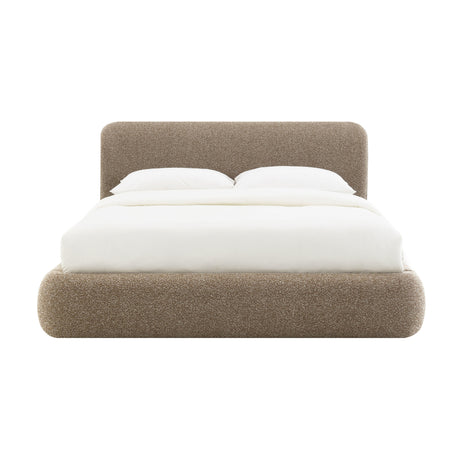 Modern European furniture - Dark Beige Tweed Full Bed - www.oroa.com