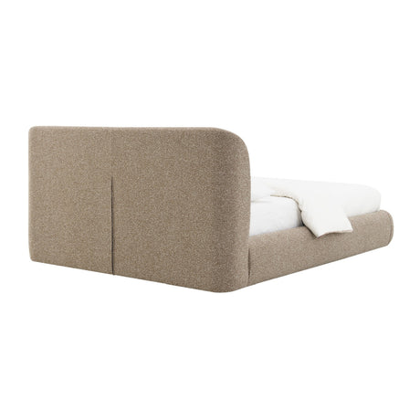 Modern European furniture - Dark Beige Tweed Full Bed - www.oroa.com