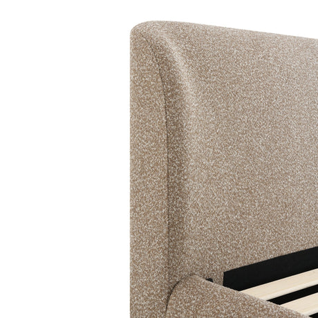 Modern European furniture - Dark Beige Tweed Full Bed - www.oroa.com