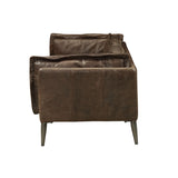 Porchester Distress Chocolate Leather Sofa | OROA