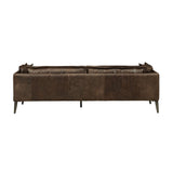 Porchester Distress Chocolate Leather Sofa | OROA