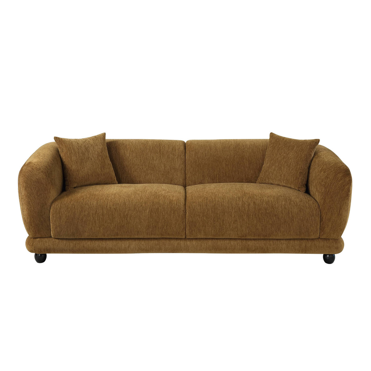 Modern European furniture - Brown Lennox Chenille Sofa - www.oroa.com
