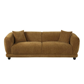 Modern European furniture - Brown Lennox Chenille Sofa - www.oroa.com