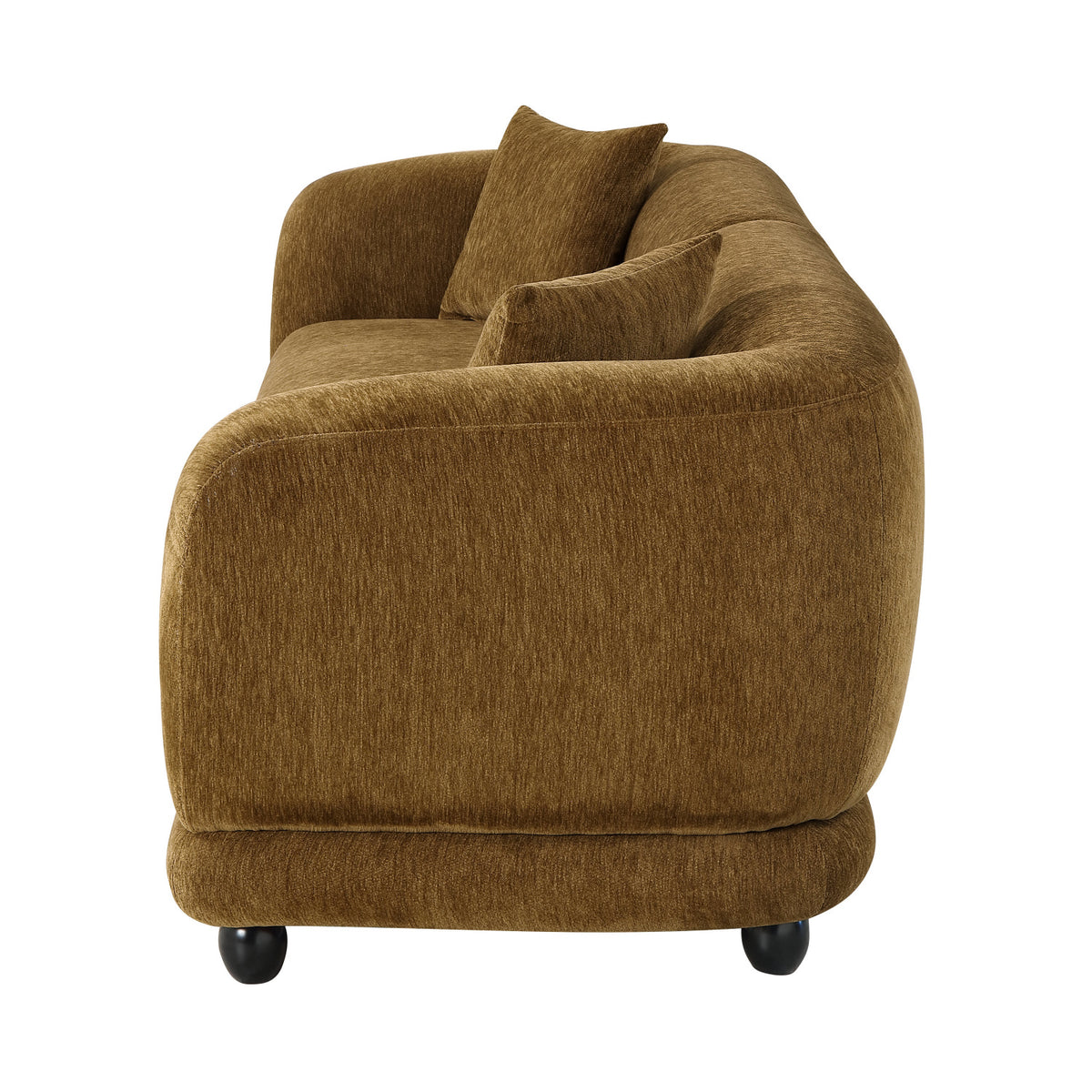 Modern European furniture - Brown Lennox Chenille Sofa - www.oroa.com