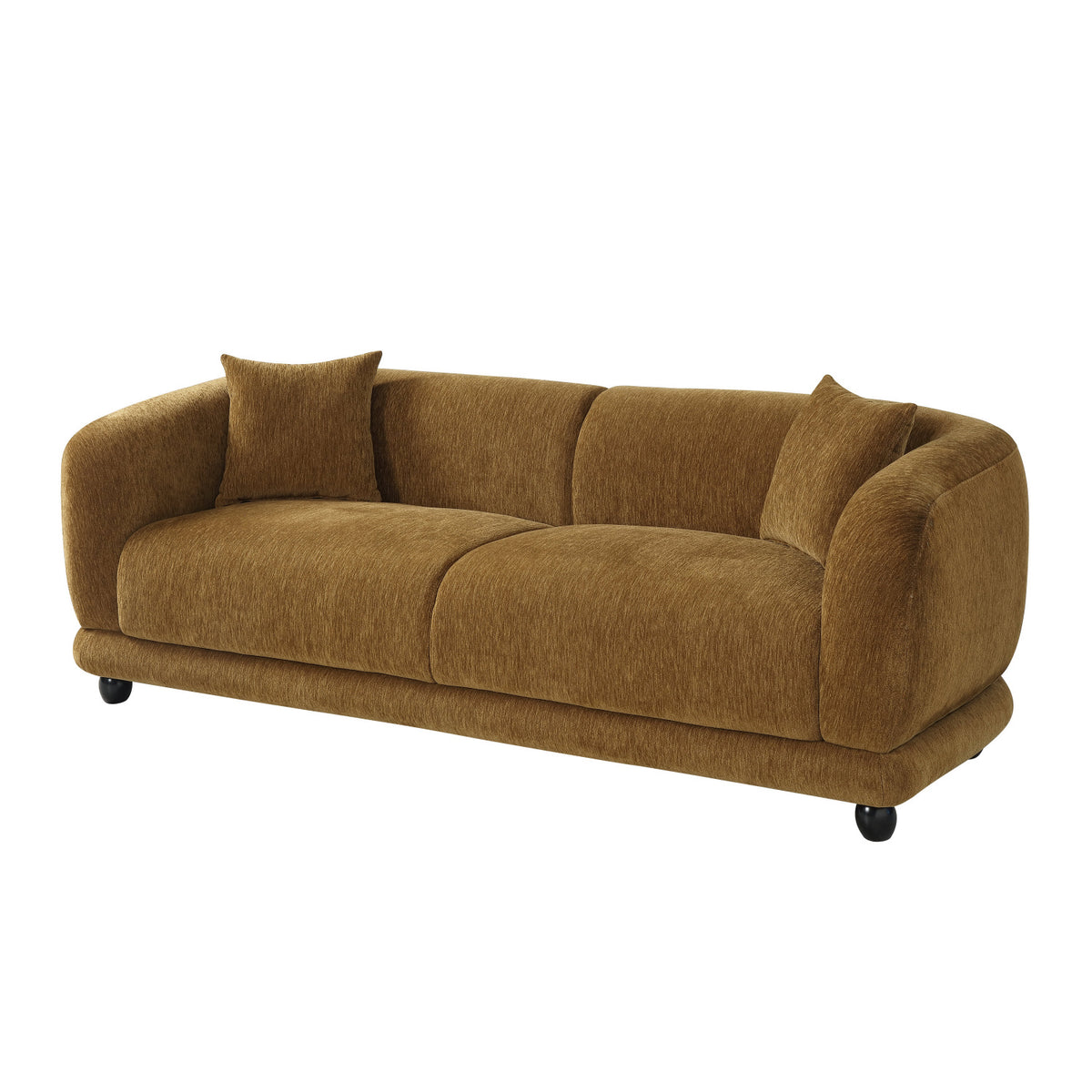 Modern European furniture - Brown Lennox Chenille Sofa - www.oroa.com