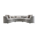 Gray Boucle Sectional Sofa | OROA