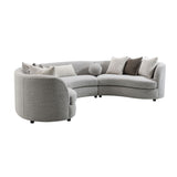 Gray Boucle Sectional Sofa | OROA