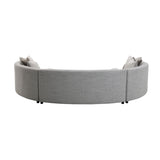 Gray Boucle Sectional Sofa | OROA