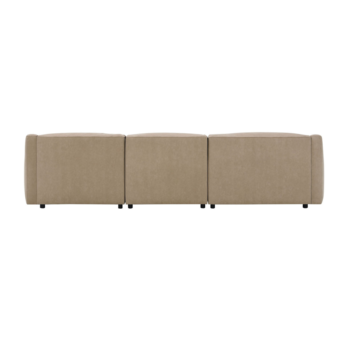 Modern European furniture - Light Brown Suede Sectional Sofa - www.oroa.com