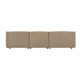 Modern European furniture - Light Brown Suede Sectional Sofa - www.oroa.com