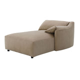 Modern European furniture - Light Brown Suede Sectional Sofa - www.oroa.com