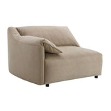 Modern European furniture - Light Brown Suede Sectional Sofa - www.oroa.com