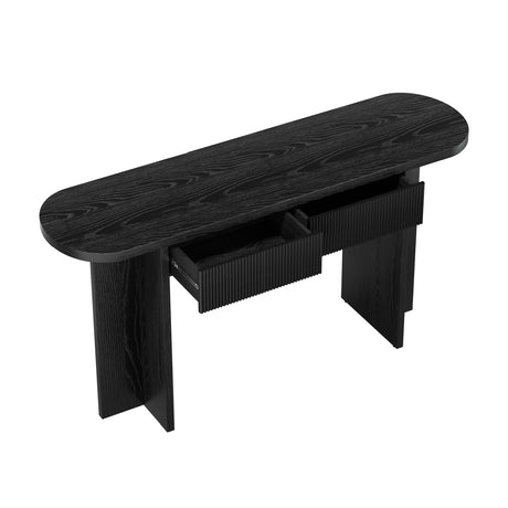 2-Drawers Fluted Console Table by OROA