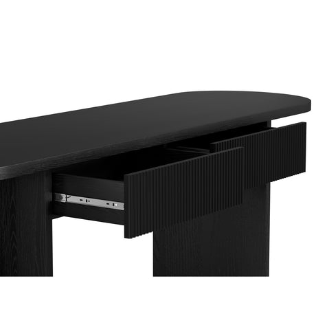 2-Drawers Fluted Console Table by OROA