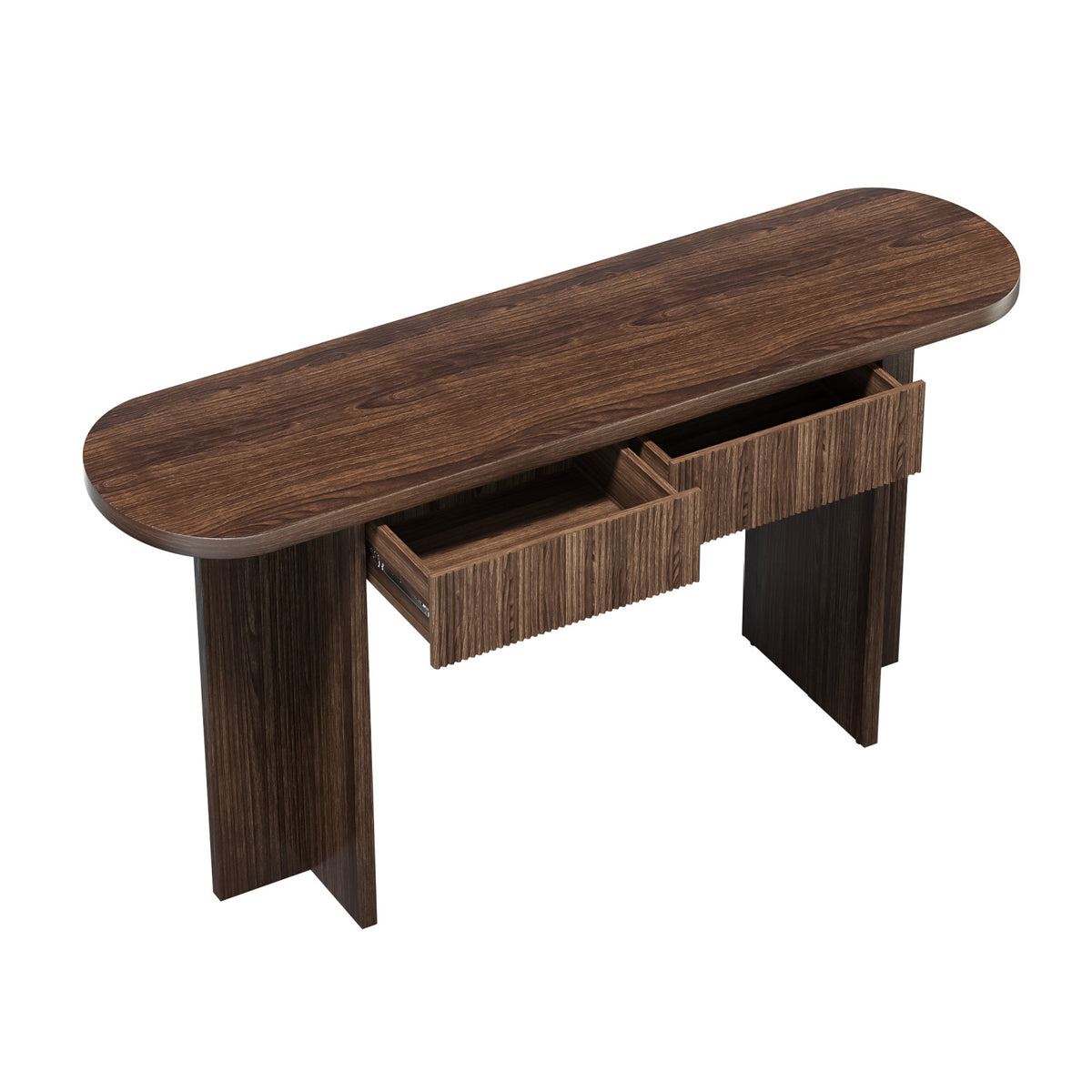 Mid Century 2-Drawers Console Table by OROA
