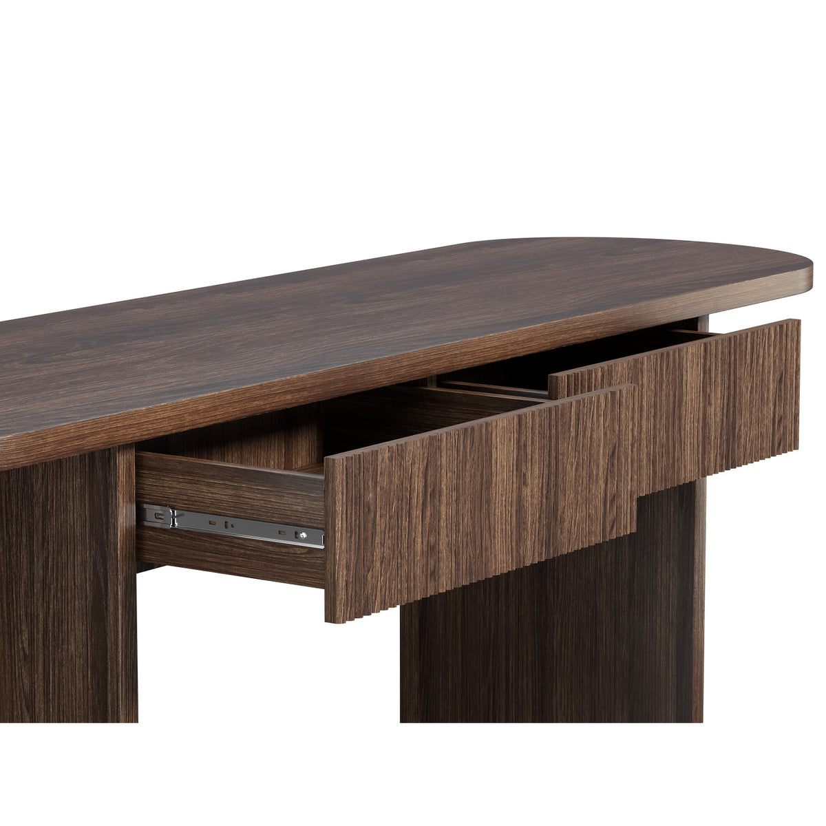 Mid Century 2-Drawers Console Table by OROA