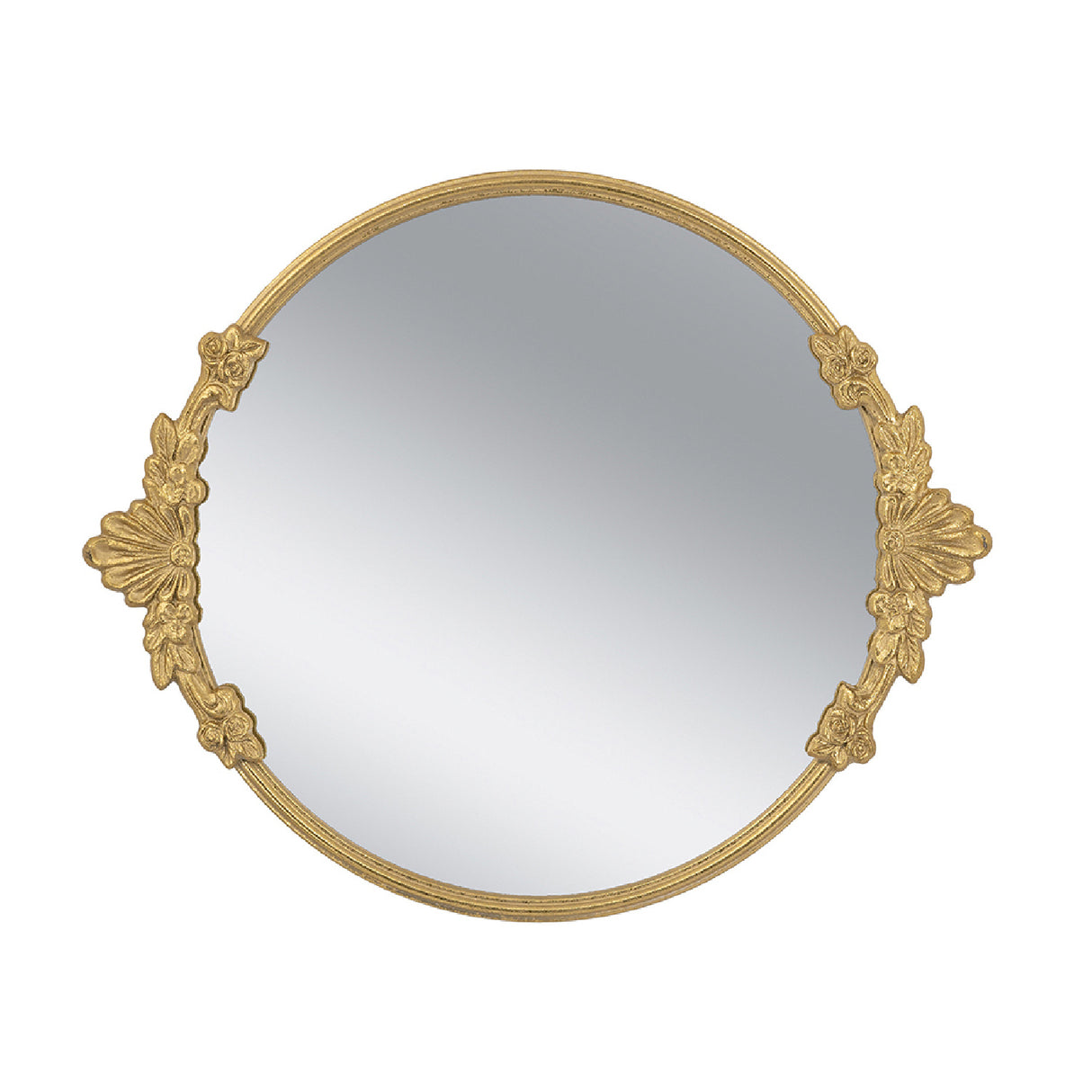 Gold Iron Frame Mirror Tray | OROA
