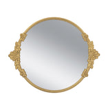 Gold Iron Frame Mirror Tray | OROA