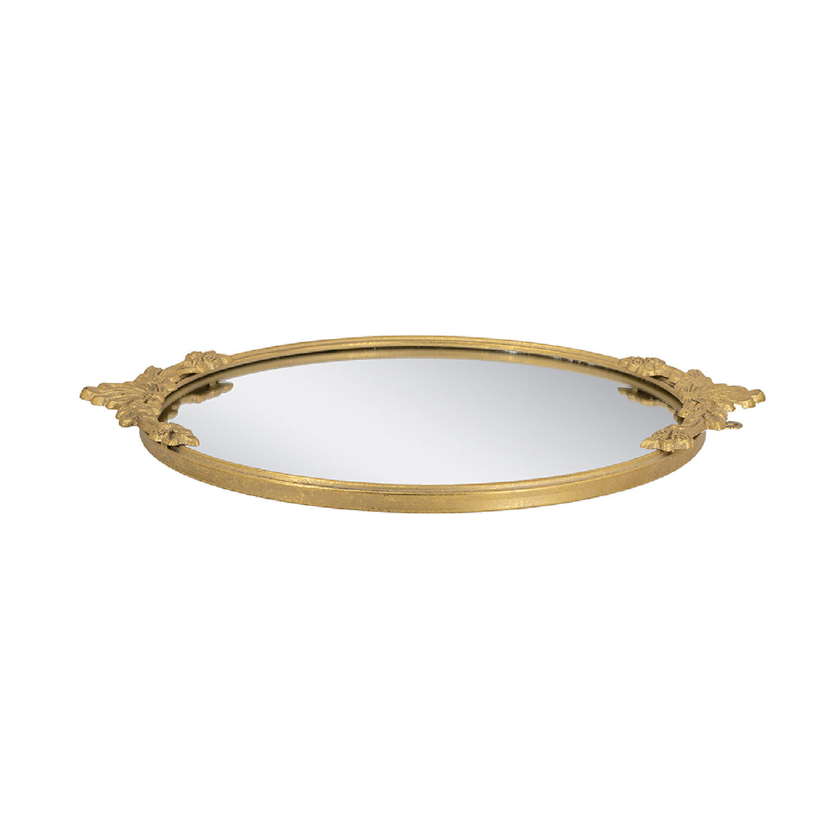 Gold Iron Frame Mirror Tray | OROA