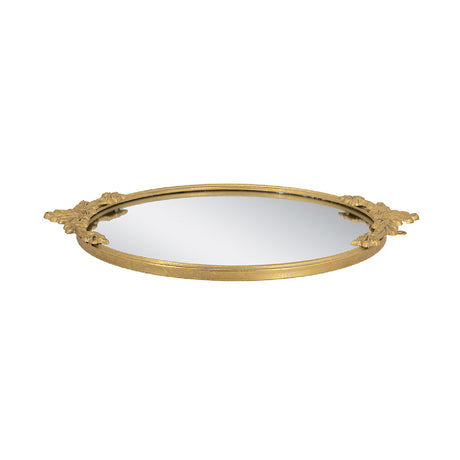 Gold Iron Frame Mirror Tray | OROA