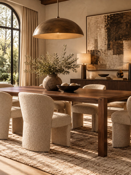Rectangular Walnut-Stained Ash Dining Table | OROA