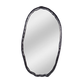 Modern European furniture - Black Oval Contemporary Wall Mirror - www.oroa.com 