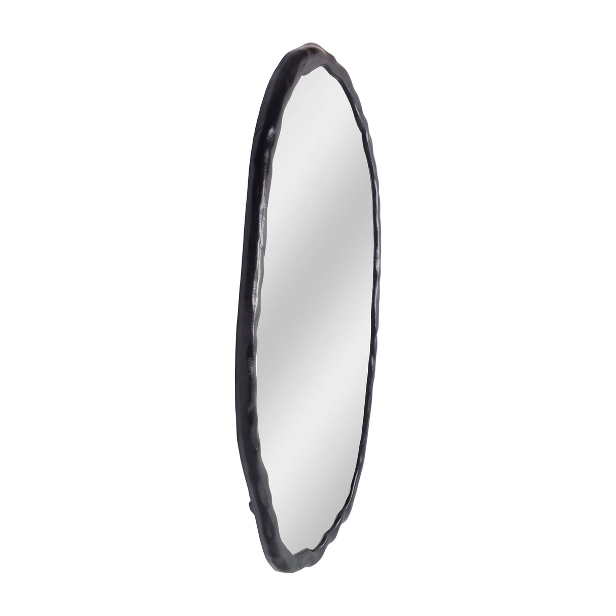 Black Oval Contemporary Wall Mirror | OROA