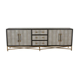 Gray Shagreen Vegan Leather Sideboard | OROA