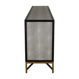 Gray Shagreen Vegan Leather Sideboard | OROA