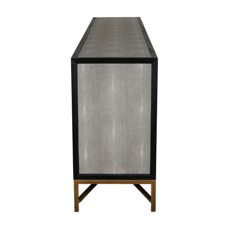 Gray Shagreen Vegan Leather Sideboard | OROA