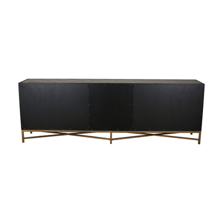 Gray Shagreen Vegan Leather Sideboard | OROA