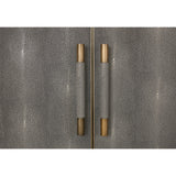 Gray Shagreen Vegan Leather Sideboard | OROA