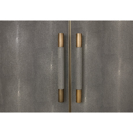 Gray Shagreen Vegan Leather Sideboard | OROA