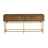 Brass Finish Console Table | OROA