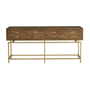 Modern European furniture - Brass Finish Console Table - www.oroa.com