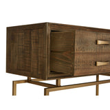 Brass Finish Console Table | OROA