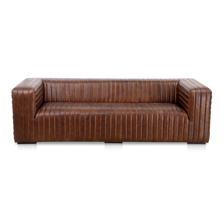 3-Seater Channel-Stitched Sofa | OROA