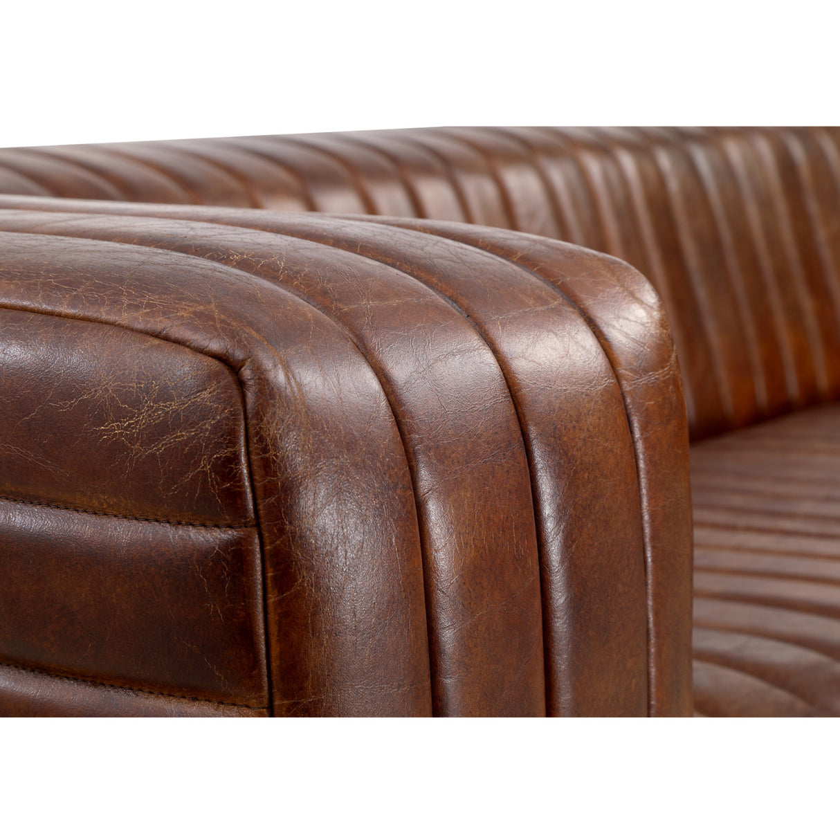 3-Seater Channel-Stitched Sofa | OROA