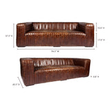 3-Seater Channel-Stitched Sofa | OROA