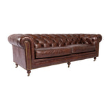 3-Seater Top-Grain Leather Sofa | OROA