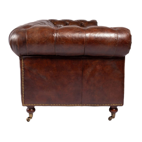 3-Seater Top-Grain Leather Sofa | OROA