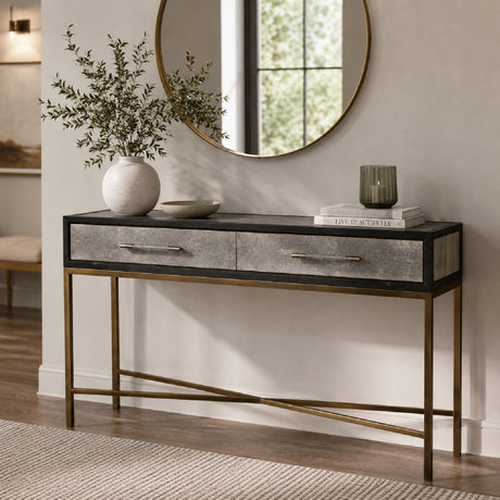 Shagreen Patterned Console Table | OROA