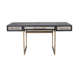 Modern European furniture - Gray Vegan Leather Desk - www.oroa.com
