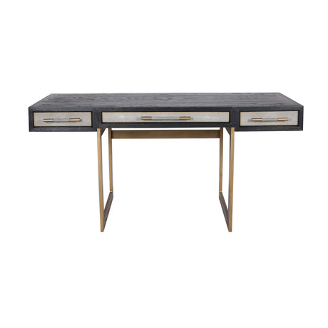 Modern European furniture - Gray Vegan Leather Desk - www.oroa.com