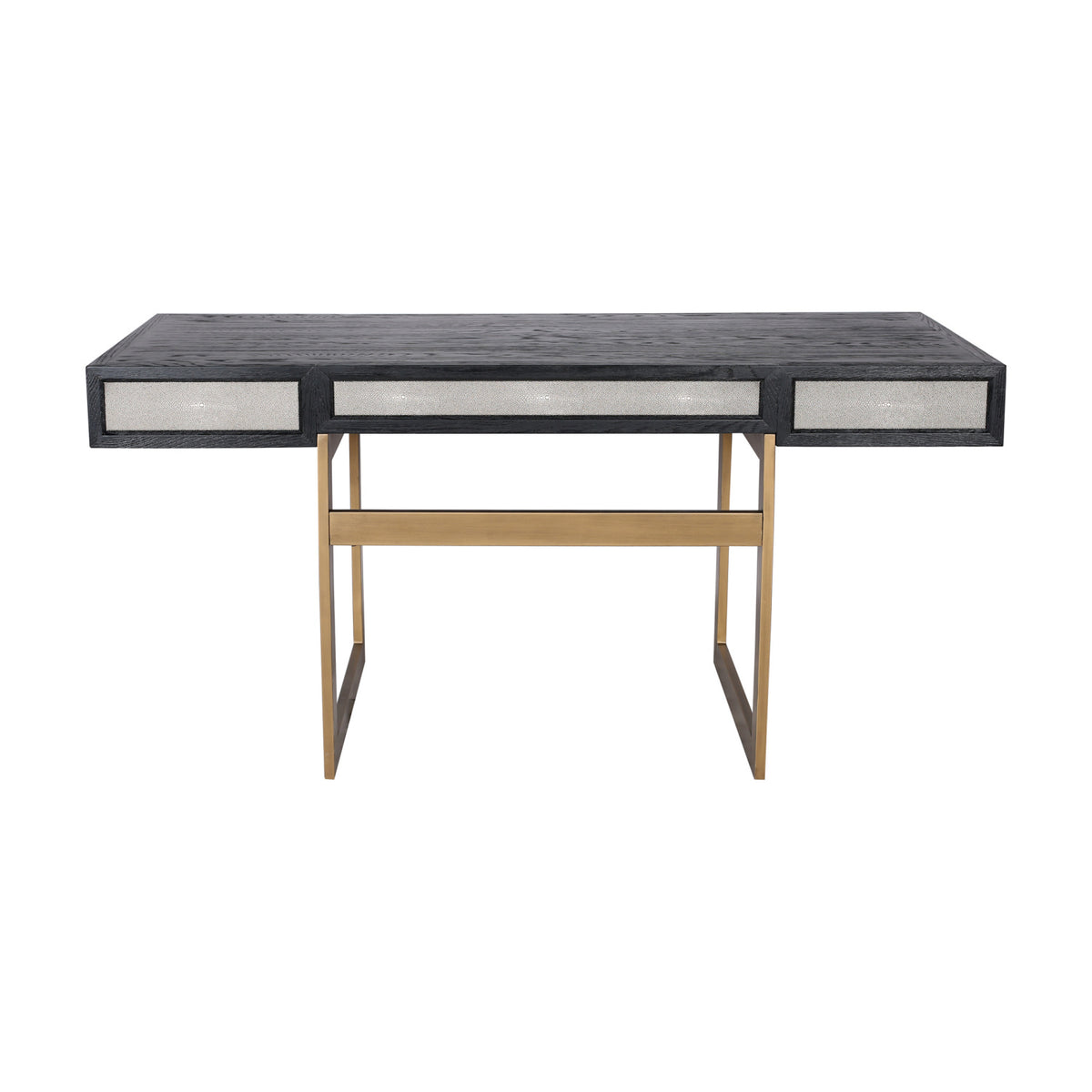 Modern European furniture - Gray Vegan Leather Desk - www.oroa.com
