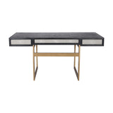 Modern European furniture - Gray Vegan Leather Desk - www.oroa.com