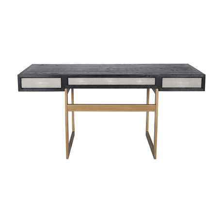 Modern European furniture - Gray Vegan Leather Desk - www.oroa.com