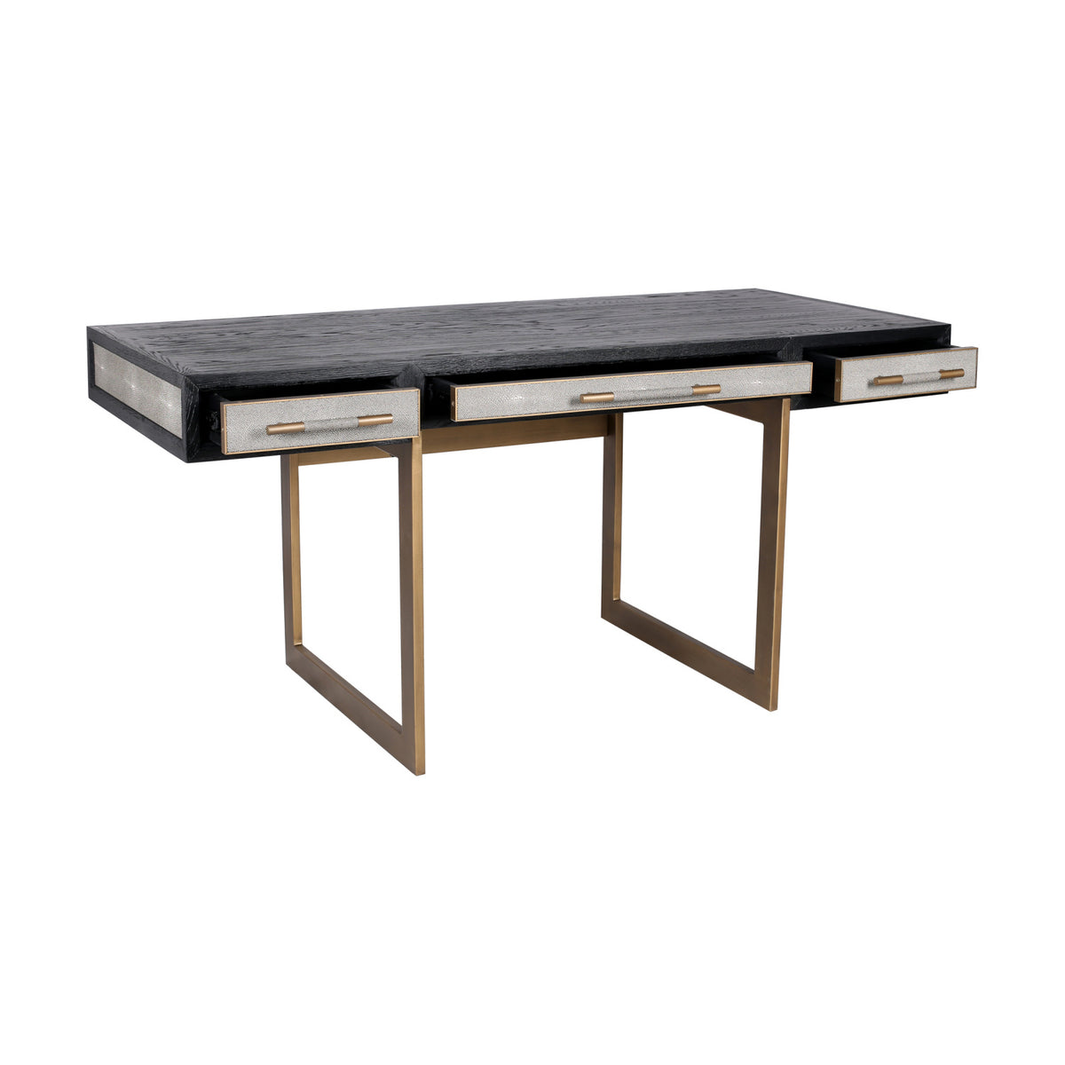 Modern European furniture - Gray Vegan Leather Desk - www.oroa.com