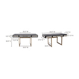 Modern European furniture - Gray Vegan Leather Desk - www.oroa.com