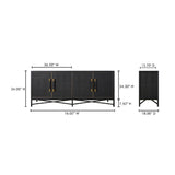 Modern European furniture - Vegan Leather Sideboard - www.oroa.com